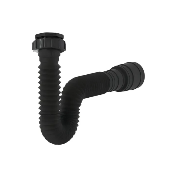 Sifão Sanfonado Universal Linha Black 70cm Paradise Cor Preto