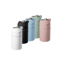 Lixeira Lixo Magico Anti Odor, antibacteriana Fraldas Bebê Branco, Rosa, Azul, Verde, Cinza, Preto, Lilás Gato Panda