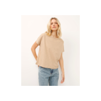 blusa muscle tee de algodão bege