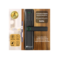 Fechadura Eletronica Digital Biometrica Senha Touch Cartão Tag Kuanttum Delta
