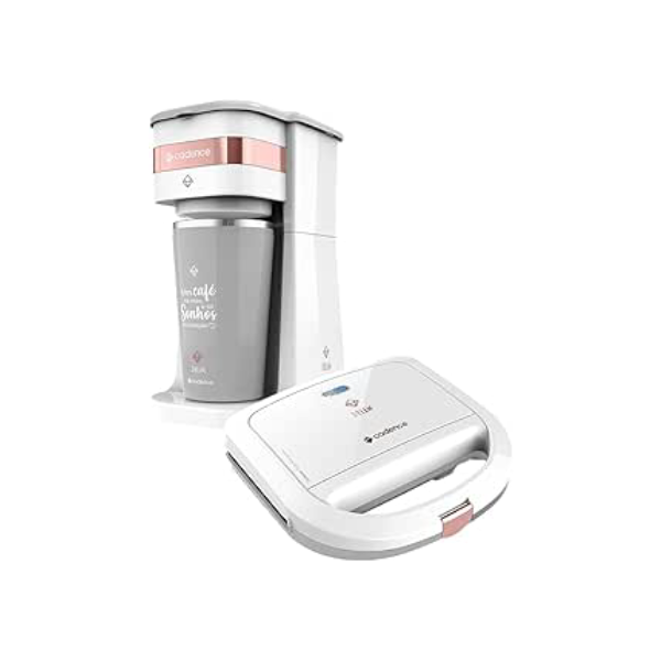 Kit Cadence Dream Rosé Gold - Cafeteira e Sanduicheira - 127V