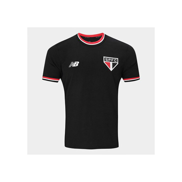 Camisa São Paulo New Balance Retrô Masculina - Preto