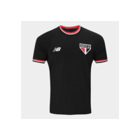 Camisa São Paulo New Balance Retrô Masculina - Preto