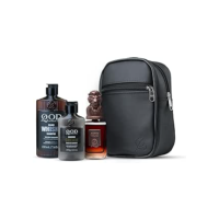 QOD Barber Shop - Kit Presente Shoulder Bag + Perfume Elvis 100ml + Shampoo Whiskey 220ml + Creme de Barbear - 100g