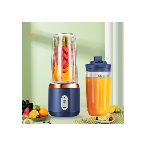 400ML 6 Lâminas Espremedor Elétrico Mini Liquidificador Portátil De Suco De Alimentos Misturador Leite Smoothie