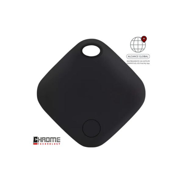 Localizador Smart Tag Rastreador Gps Cor Preto Compatível Com iPhone Apple Chrome Technology