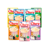 Petisco Para Gatos Churu 56g - Contém 4 Tubets De 14g Cada Unidade - Vários Sabores