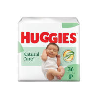Huggies Fralda Descartável Premium Natural Care P - 36 Un (embalagem pode variar)