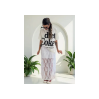 Saia Longa Renda Muv Feminina - Estilo Elegante