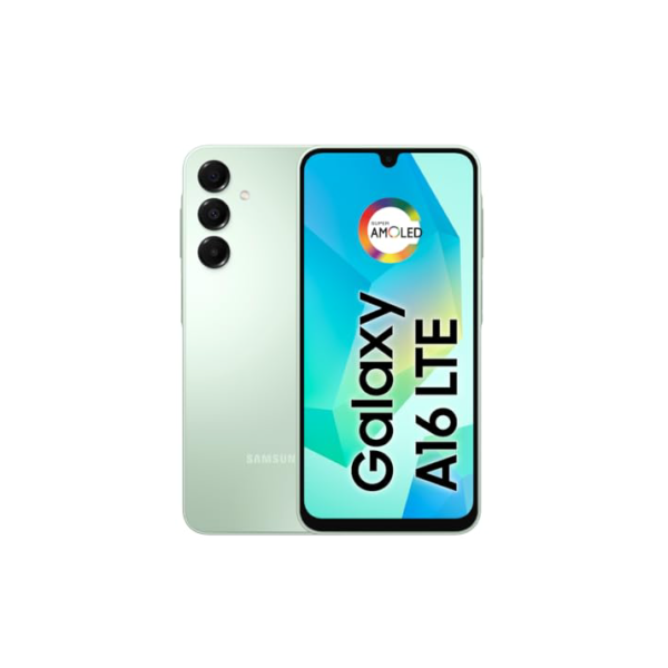 Celular Samsung Galaxy A16, 128GB + 4GB RAM, Câmera de até 50MP, Tela 6.7", NFC, IP54, Bateria 5000 mAh - Verde Claro