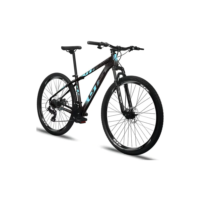 Bicicleta aro 29 Gts rapid 24 marchas freio a disco cor preto azul cinza tamanho do quadro 21