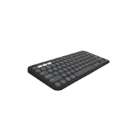Teclado sem fio Logitech Pebble Keys 2 K380s com Conexão Bluetooth Easy-Switch e Pilha Inclusa - Compatível com PC, Mac, Chrome OS, Android, iOS e Apple TV, Layout US - Grafite