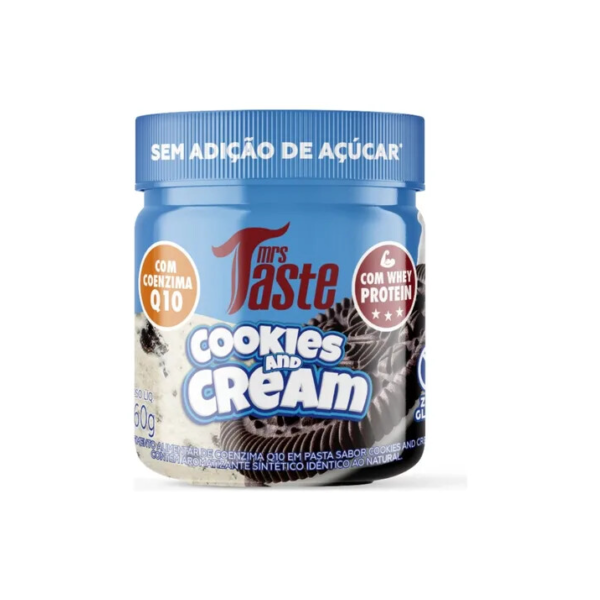 Creme De Cookies E Cream C/ Coenzima Q10 E Whey Protein 160g Mrs Taste