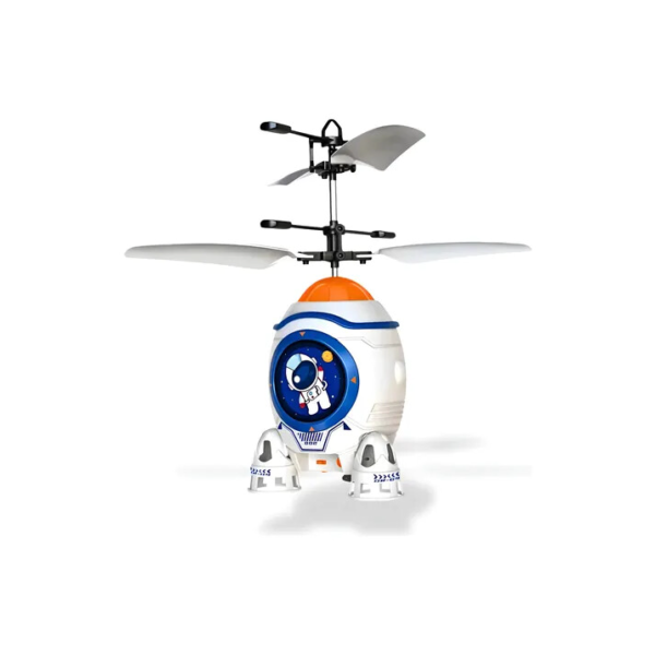 Foguete Infantil Brinquedo Voador  Com, Sensor Led Colorido