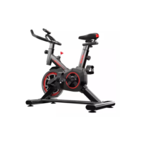 Bicicleta Ergométrica Fitness Spinning Preto E Vermelho Cor Cor Preto e Vermelho