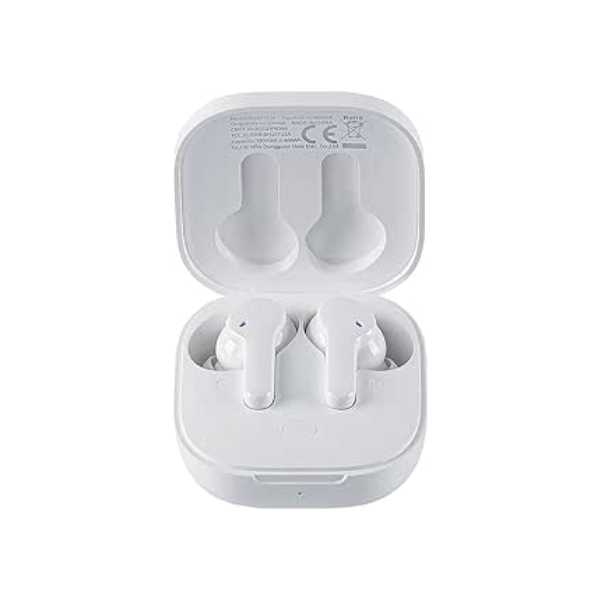 Fone de ouvido sem fio QCY T13 TWS Bluetooth 5.1 com 4 microfones Touch Control IPX5 à prova d'água 40 horas de tempo de reprodução (Branco)