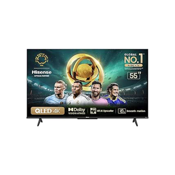 Hisense Smart TV UHD 4K QLED 55" Polegadas 55Q6N Google TV com HDR10+, Dolby Atmos, Sports Mode, Game Mode Plus e Compatível com Alexa
