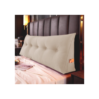 Almofada Cabeceira Cama 90cm Encosto Apoio Lombar com Porta Celular Spot Suede