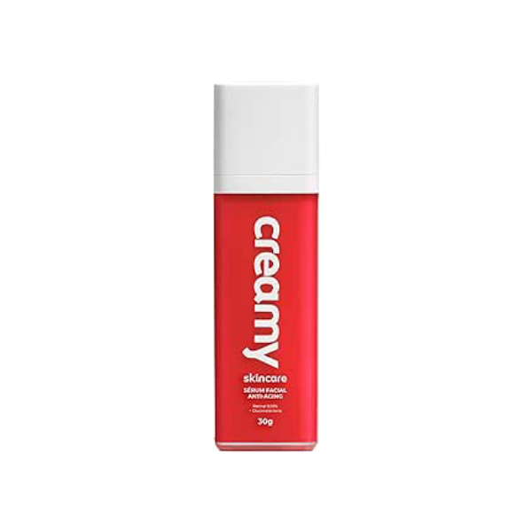 Creamy Skincare Sérum Facial Retinal 30g | Melhora Rugas, Reduz Poros Dilatados, Controla Brilho, Promove Firmeza, Uniformiza Tom | Todos os Tipos de Pele, Noturno