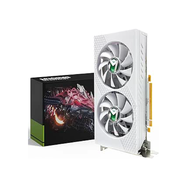 MOUGOL Placa de Vídeo AMD Radeon RX580 8GB GDDR5 256 bits 2048SP, placa de vídeo para jogos de PC com porta de exibição HDMI DVI PCI Express x 16 3.0 Placa gráfica para jogos com ventiladores duplos