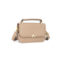 Bolsa de ombro feminina simples com alça de mão reforçada