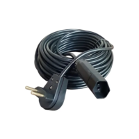 Extensão Elétrica 30 Metros 10a Cabo Pp 2x1,0 Reforçada Cor Preto 127v/220v