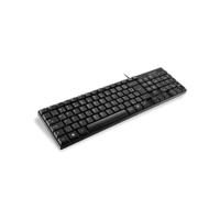 Teclado Com Fio Compacto Conexão USB Cabo de 120cm Resistente Água Preto - TC193