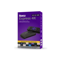 Roku Express 4K | Dispositivo de streaming para TV HD/4K/HDR com controle remoto. Inclui Cabo HDMI Premium