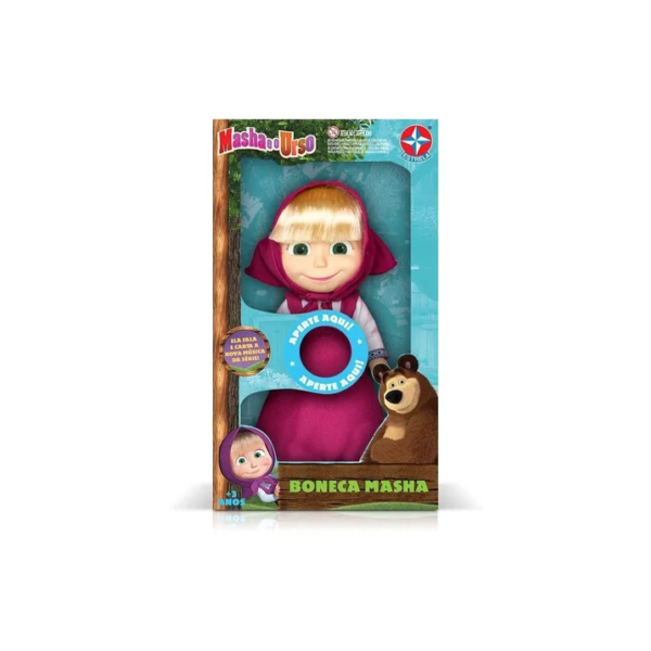 Boneca Masha E O Urso Com Novos Sons Estrela