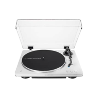Toca-Discos Vinil Audio-Technica Sem-Fio Automático AT-LP70XBT-WS, Branco e Prata, Bivolt 120/240V