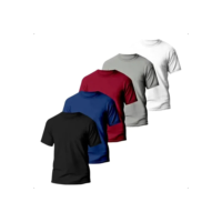 Kit 5 Camisetas Básicas Masculina Dry Fit Lisa Tradicional