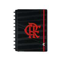 Caderno Inteligente, Grande, Flamengo Rubro Negro, 215x280 mm, 80 Folhas