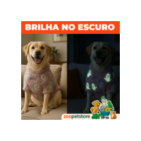 Roupinhas Soft Fleece Brilha no Escuro Inverno Para Cachorro DIVERSAS ESTAMPAS