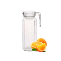 Jarra De Vidro Grosso Suco Agua 1 Litro C/tampa Luxo Chile / Canada / México / Colombia 1250ml