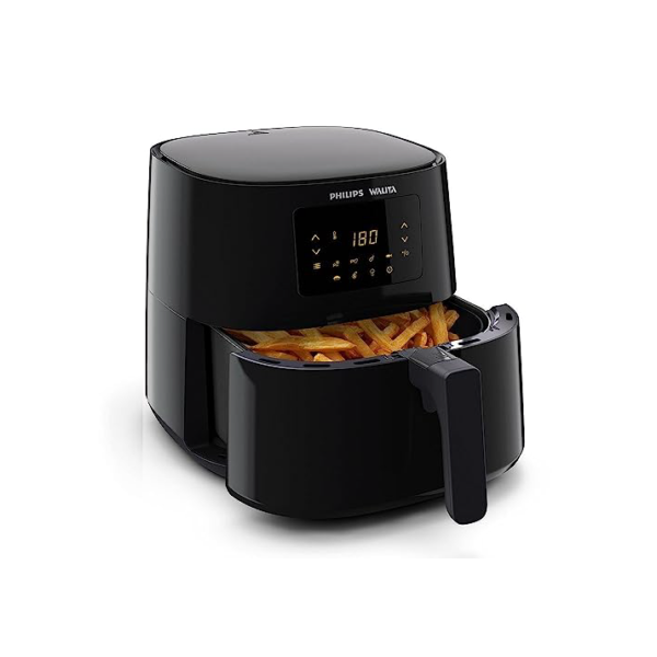 Philips Walita Preta Fritadeira Airfryer Essential XL Digital, 6.2L de capacidade, Garantia internacional de dois anos, 110V, 2000W (RI9270/90)