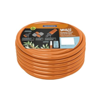 Tramontina Mangueira Super Flex com Engates Rosqueados e Esguicho em PVC, Laranja, 10 M