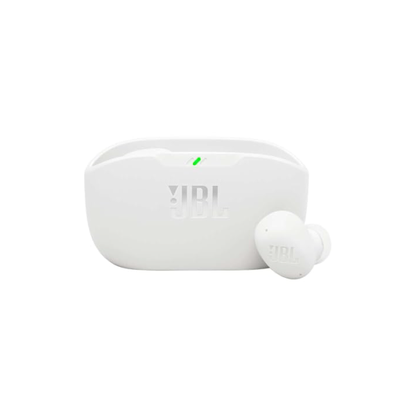 JBL, Fone de Ouvido Sem Fio, JBL, Bluetooth, Wave Buds 2, Intra Auricular, Sem Fio, Resistente À Água e Poeira - Branco