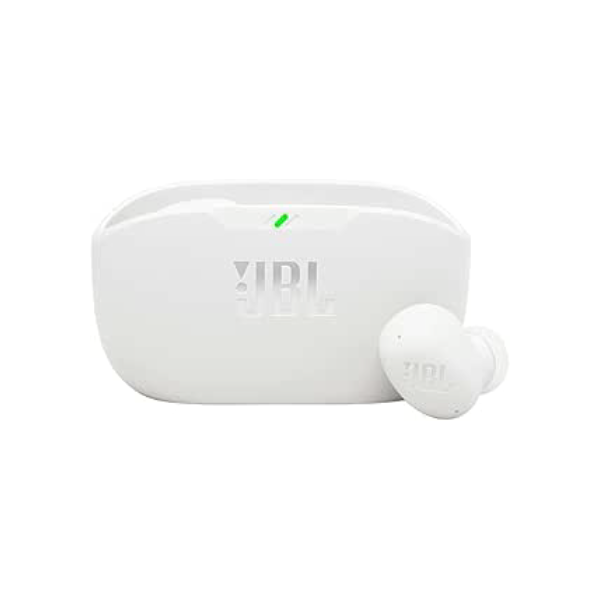 JBL, Fone de Ouvido Sem Fio, JBL, Bluetooth, Wave Buds 2, Intra Auricular, Sem Fio, Resistente À Água e Poeira - Branco