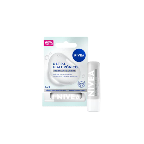 NIVEA Hidratante Labial Ultra Hialurônico 5,2g