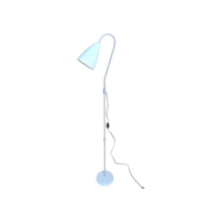 Luminaria De Chao De Aluminio Com Haste Fixa Luz Direcionada (Branco)