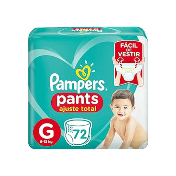 Fralda Pampers Pants Ajuste Total G 72 unidades