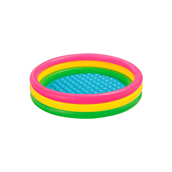Piscina Por Do Sol, Intex, Rosa/Amarelo/Verde, 131 L