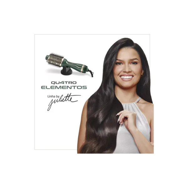 Escova Secadora Mondial 1200w Ceramica Juliette 110v E 220v Bivolt Secagem Rápida E Mais Saudável Elimina O Efeito Frizz E Mais Brilho 3 Em 1 Seca Alisa Modela Potência 1200w Cabo Giratório 2,5 M