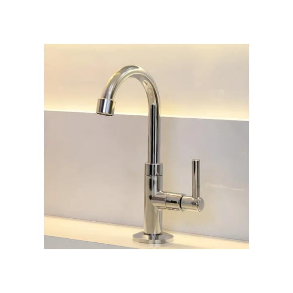 Torneira Lavatorio Banheiro ABS 1/4 Volta Cromada Hope Metais 1198 C72 Plateado