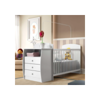Berço Cômoda para Colchão 60 x 130 cm  Rafael Multimóveis Branco