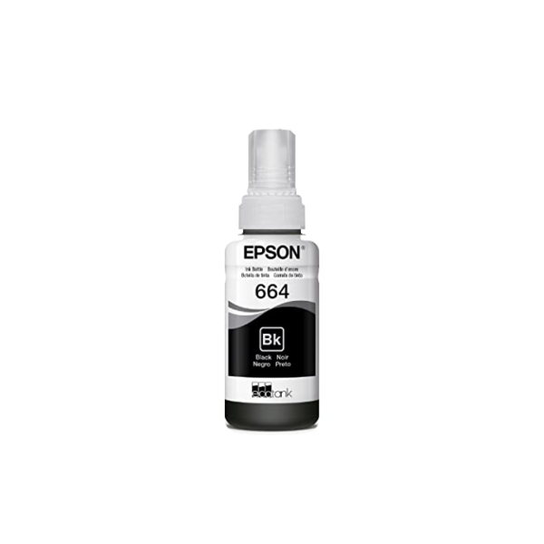 Garrafa de Tinta Original Epson EcoTank T664 Preto - T664120
