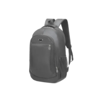 Mochila Bolsa Escolar Masculina Feminina Faculdade Básica Cor Cinza