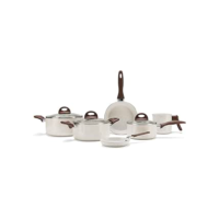 Brinox - Jogo de Panelas Antiaderente Ceramic Life 6 Peças Smart Plus - Vanilla