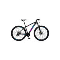 Bicicleta Gts Dexter 24v Aluminio Aro 29 Freio A Disco Cor Preto Com Pink/azul Tamanho Do Quadro 17