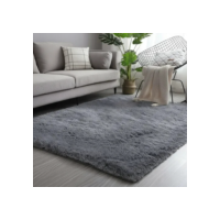 Tapete 2,00x1,40 Peludo Felpudo Sala E Quarto Cores Cor Cinza-escuro